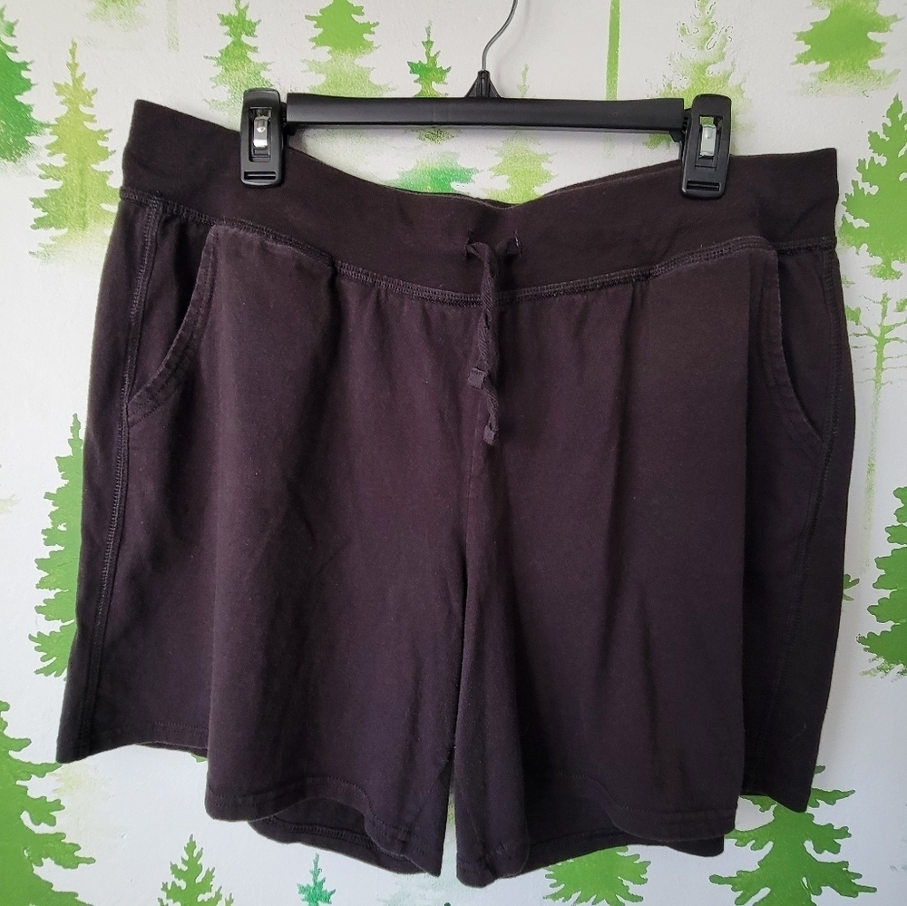 Women's Hanes Black Casual Shorts.